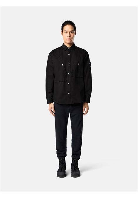 bull denim-tc shirt man black STONE ISLAND | K2S15 1100008 S00J5V0029